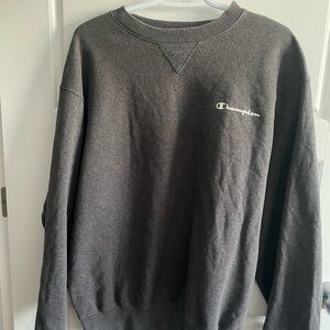 Champion Men's Charcoal Crewneck Sweater